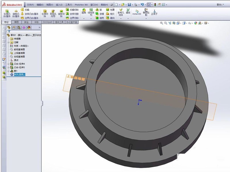 solidworks加强筋怎么倒角 sw零件倒角的技巧