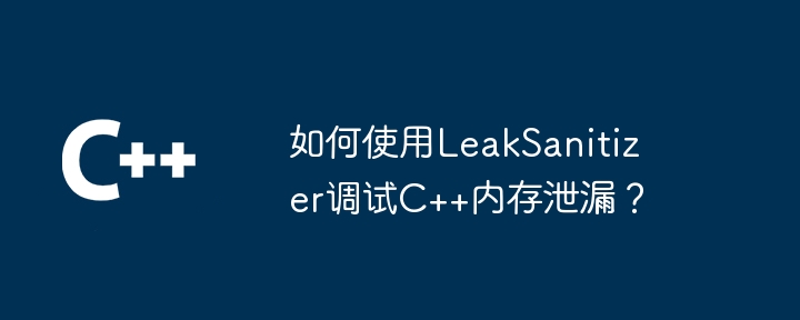 如何使用LeakSanitizer调试C++内存泄漏？