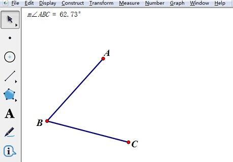 几何画板作一个角等于已知角的详细步骤
