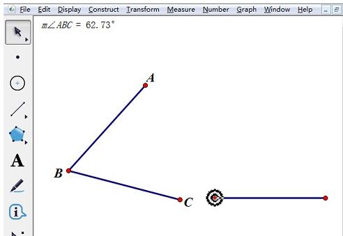 几何画板作一个角等于已知角的详细步骤