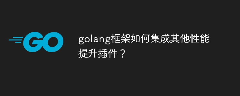 golang框架如何集成其他性能提升插件？