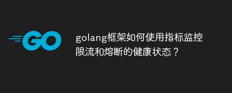 golang框架如何使用指标监控限流和熔断的健康状态？