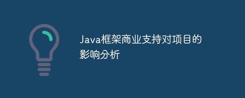 Java框架商业支持对项目的影响分析