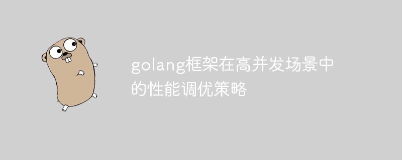 golang框架在高并发场景中的性能调优策略