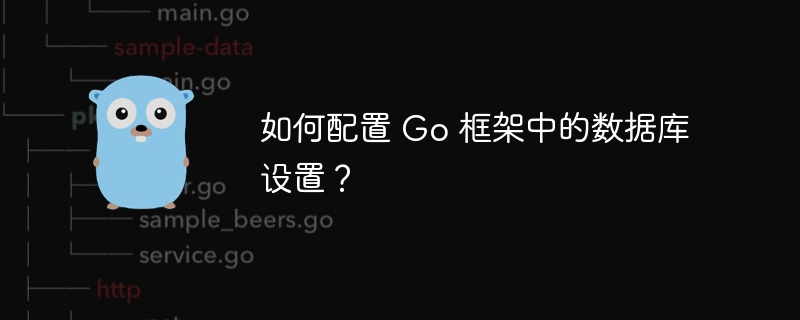 如何配置 Go 框架中的数据库设置？