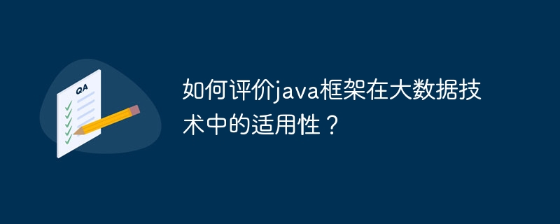 如何评价java框架在大数据技术中的适用性？