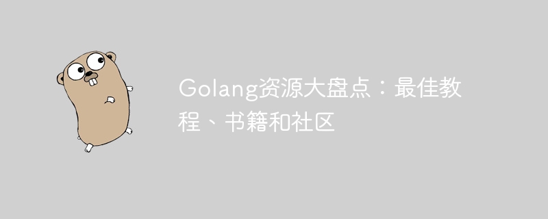 Golang资源大盘点：最佳教程、书籍和社区