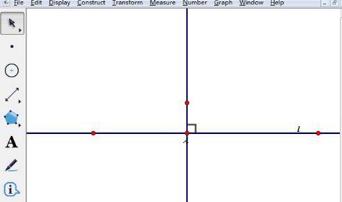 几何画板过一点作已知直线的垂线的详细方法