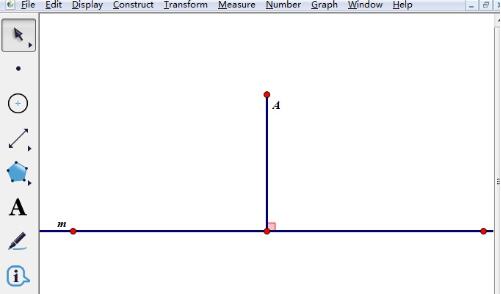 几何画板过一点作已知直线的垂线的详细方法