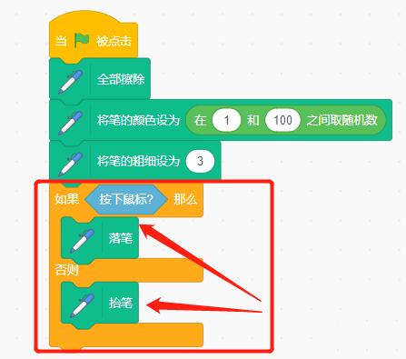 Scratch实现跟随鼠标的移动绘图的操作方法