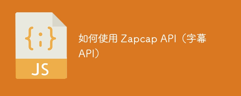 如何使用 Zapcap API（字幕 API）