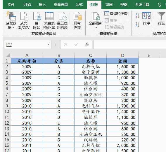 excel怎么排序 excel最常用的排序方法汇总