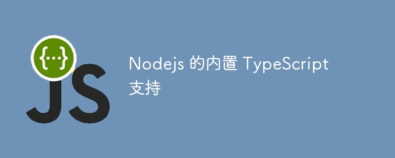 Nodejs 的内置 TypeScript 支持