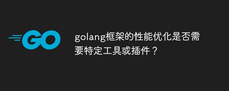 golang框架的性能优化是否需要特定工具或插件？