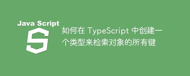 如何在 TypeScript 中创建一个类型来检索对象的所有键