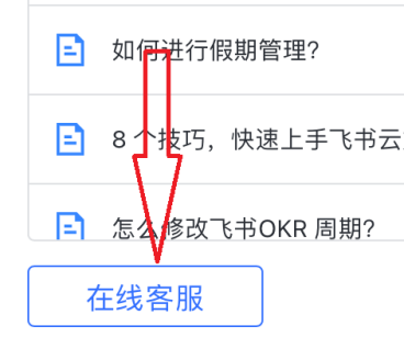 飞书怎样联系在线客服 飞书联系在线客服的方法