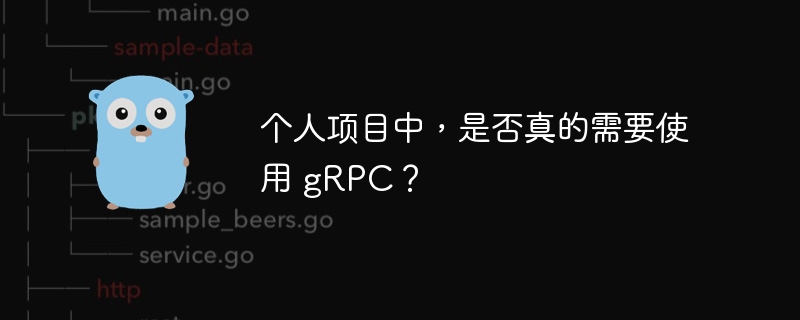 个人项目中，是否真的需要使用 gRPC？