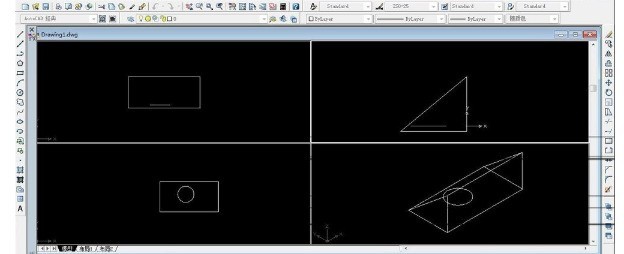 AutoCAD_2009绘制三视图的方法介绍