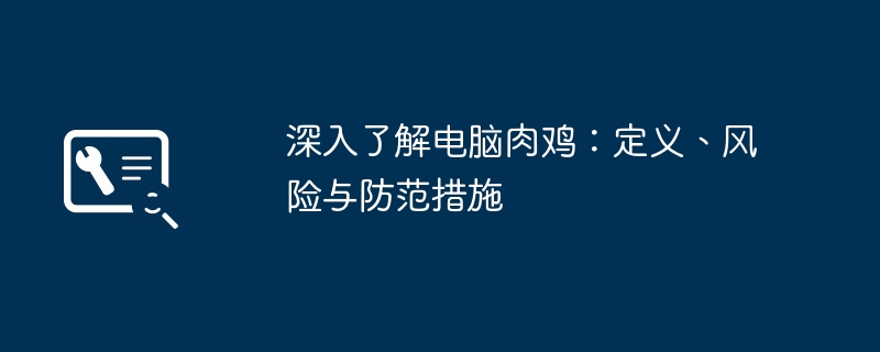 深入了解电脑肉鸡：定义、风险与防范措施