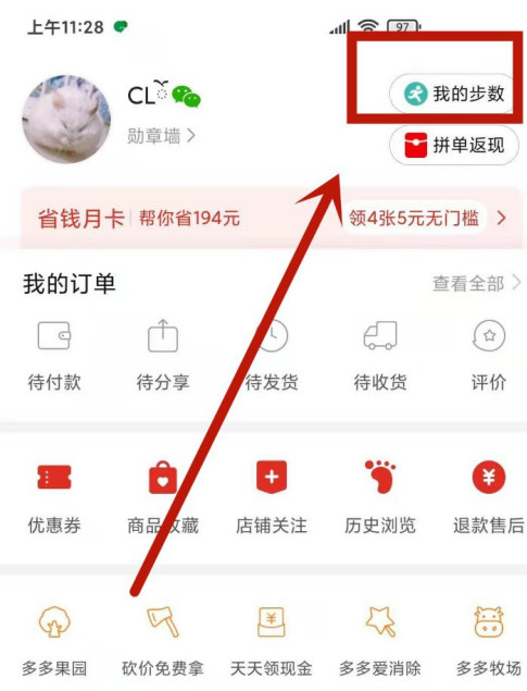 拼多多怎么打开步数记录 拼多多打开步数记录步骤教程