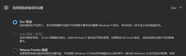 Win11怎么从Dev开发版切换到Beta渠道 Dev开发版切换到Beta渠道方法