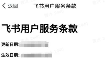 飞书怎样查看用户协议 飞书查看用户协议的方法