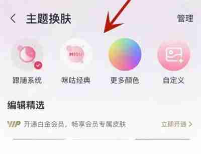 咪咕音乐在哪里可以更换主题 切换主题皮肤流程一览