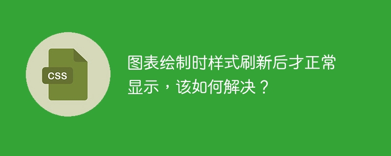 图表绘制时样式刷新后才正常显示，该如何解决？