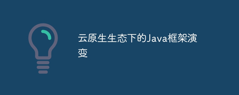 云原生生态下的Java框架演变