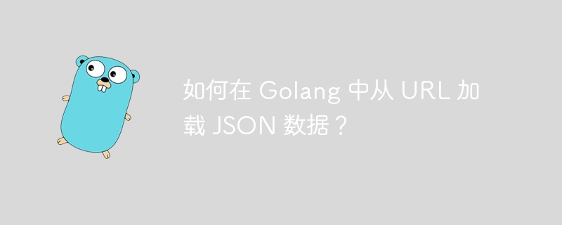 如何在 Golang 中从 URL 加载 JSON 数据？