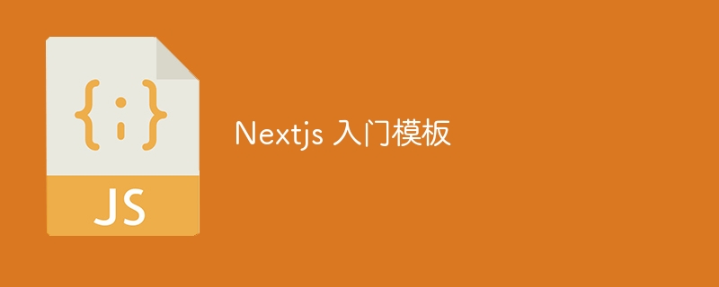 Nextjs 入门模板