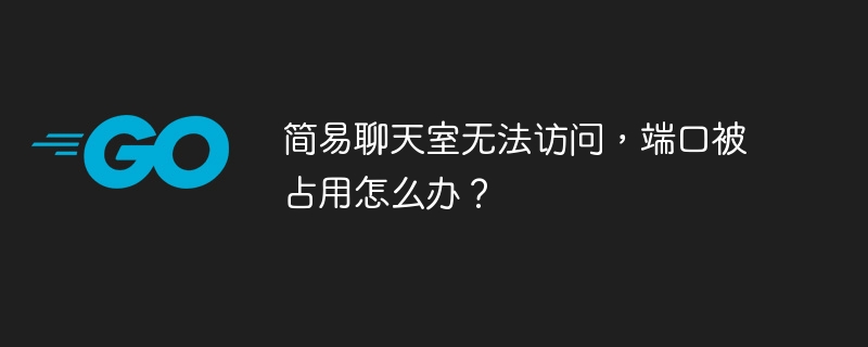 简易聊天室无法访问，端口被占用怎么办？