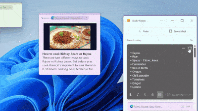 Win11/win10便笺应用获得更新:新增窗口置顶 复制笔记等