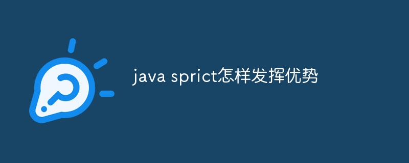 java sprict怎样发挥优势