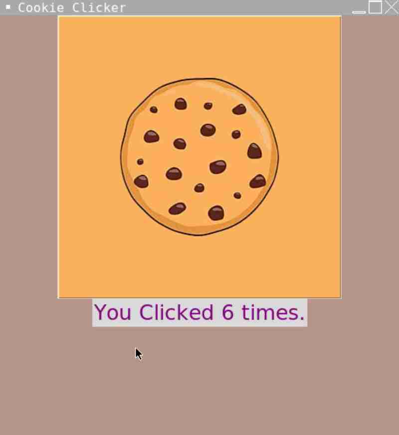 使用 Python Tkinter 的 Cookie Clicker