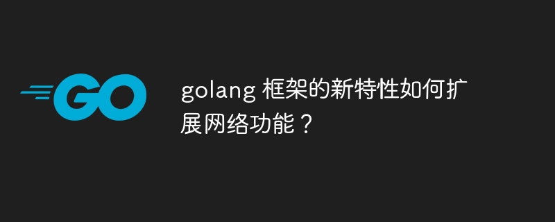 golang 框架的新特性如何扩展网络功能？