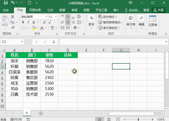 Excel函数公式，工作中最常用的10个函数（上）