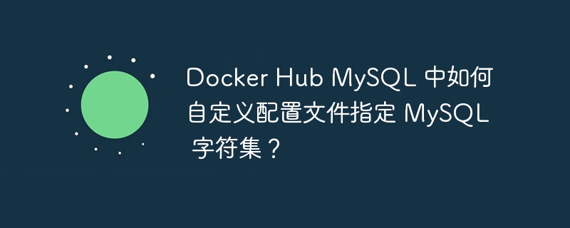 Docker Hub MySQL 中如何自定义配置文件指定 MySQL 字符集？