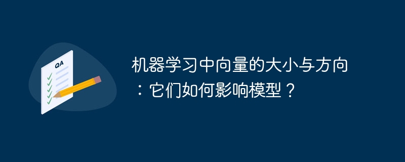 机器学习中向量的大小与方向：它们如何影响模型？