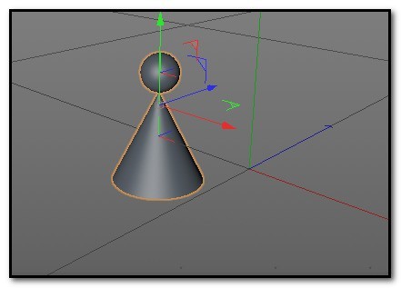 C4D将多个物体进行拼合的操作方法