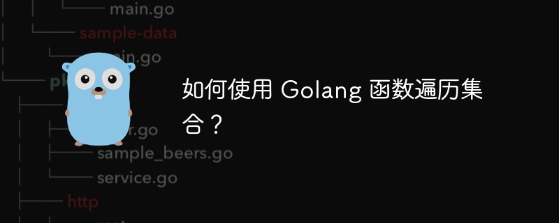 如何使用 Golang 函数遍历集合？