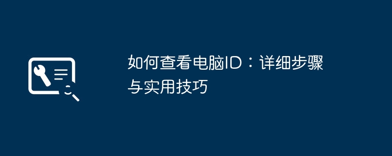 如何查看电脑ID：详细步骤与实用技巧