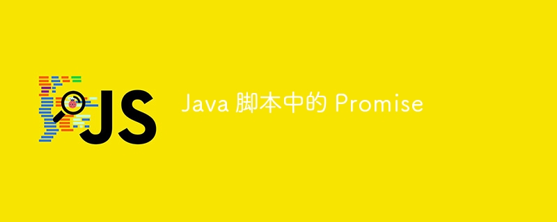 Java 脚本中的 Promise