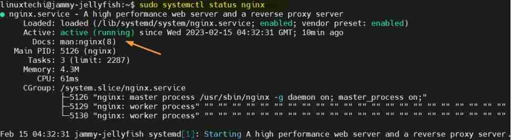 Ubuntu 22.04 LTS 上安装 Nginx 服务