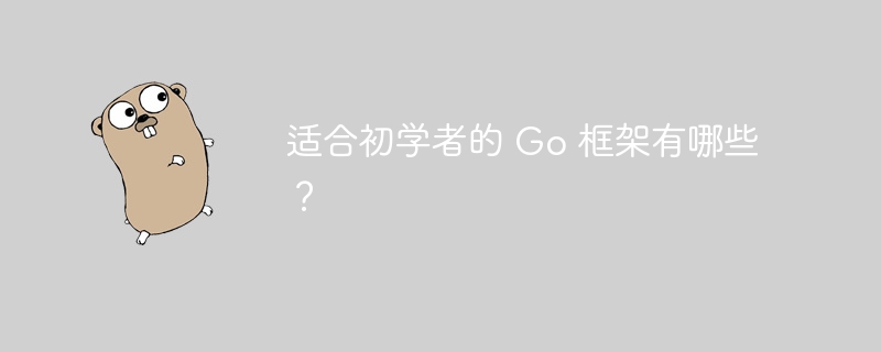 适合初学者的 Go 框架有哪些？