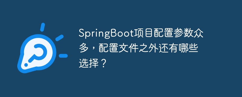 SpringBoot项目配置参数众多，配置文件之外还有哪些选择？