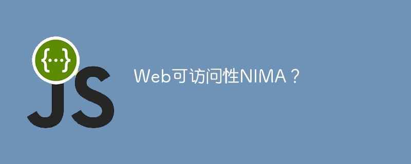 Web可访问性NIMA？