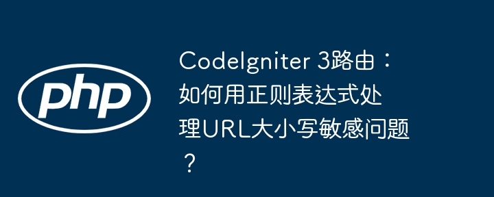 CodeIgniter 3路由：如何用正则表达式处理URL大小写敏感问题？