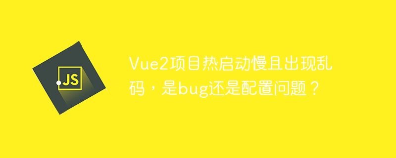 Vue2项目热启动慢且出现乱码，是bug还是配置问题？