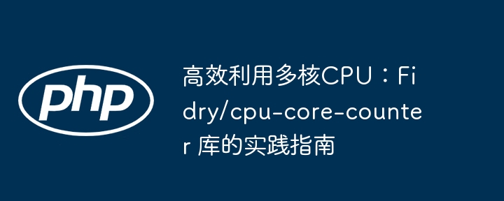 高效利用多核CPU：Fidry/cpu-core-counter 库的实践指南